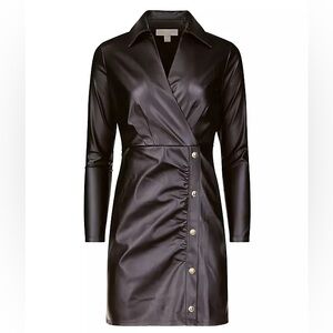Michael Michael Kors, faux leather mini dress - NWT